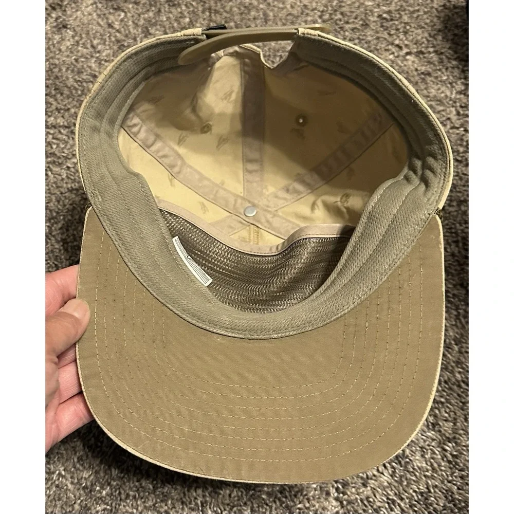 Vintage Patagonia Beige Strapback Duck Spoon Long Bill Cap Y2K - Tag is Missing